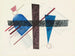 Blaues Gemälde in rund und spitz - Wassily Kandinsky — Ansicht des Kunstwerks