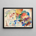 Skizze für alle Heiligen II, Komposition mit Heiligen - Wassily Kandinsky — gerahmtes Bild an der Wand