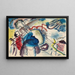 Skizze für Gemälde mit weißem Rand - Wassily Kandinsky — gerahmtes Bild an der Wand