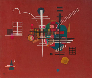 Rotes Gemälde taub - Wassily Kandinsky — Ansicht des Kunstwerks