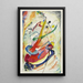 Esquisse für eine Freske für Edwin R Campbell Nr. 1 - Wassily Kandinsky — gerahmtes Bild an der Wand