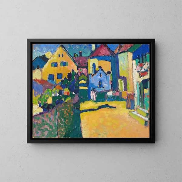 Allée verte à Murnau - Wassily Kandinsky — gerahmtes Bild an der Wand