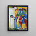 Improvisation 6 Africaine - Wassily Kandinsky — gerahmtes Bild an der Wand