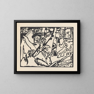 Klänge Pl24 - Wassily Kandinsky — gerahmtes Bild an der Wand