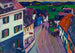 Murnau Ansicht vom Fenster des Griesbräu Gemälde - Wassily Kandinsky — Ansicht des Kunstwerks