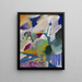 Murnau mit der Kirche I - Wassily Kandinsky — gerahmtes Bild an der Wand