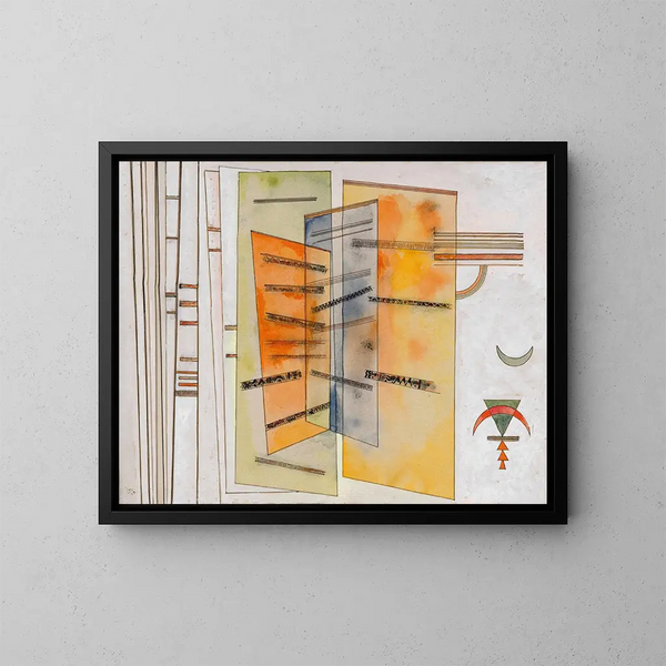 Des beiden Seiten - Wassily Kandinsky — gerahmtes Bild an der Wand