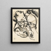 Ohne Titel - Wassily Kandinsky — gerahmtes Bild an der Wand