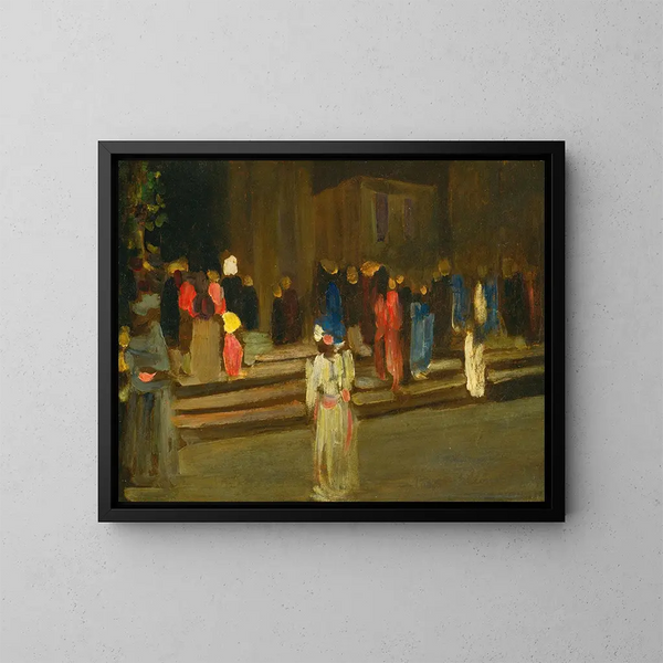 Eingang des Parks von Saint-Cloud - Wassily Kandinsky — gerahmtes Bild an der Wand