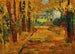 Parc de Saint-Cloud Herbst I - Wassily Kandinsky — Ansicht des Kunstwerks