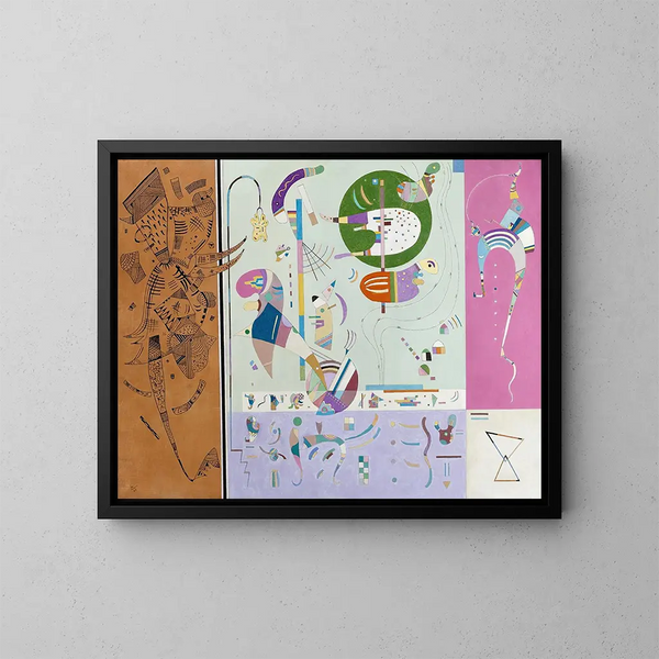Partys diverses - Wassily Kandinsky — gerahmtes Bild an der Wand
