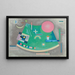 Pfeil zum Kreis - Wassily Kandinsky — gerahmtes Bild an der Wand