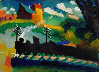 Eisenbahn bei Murnau - Wassily Kandinsky — Ansicht des Kunstwerks