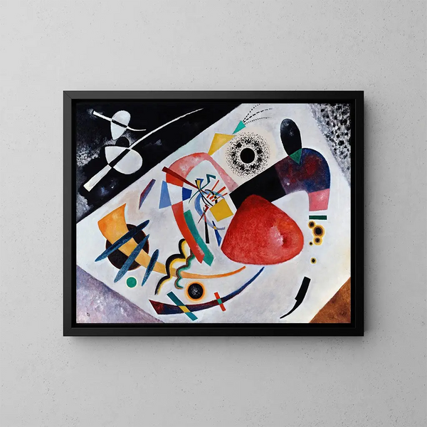Tache rouge II - Wassily Kandinsky — gerahmtes Bild an der Wand