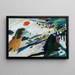 Landschaft der Romantik - Wassily Kandinsky — gerahmtes Bild an der Wand