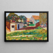 Schwabing La maison blanche - Wassily Kandinsky — gerahmtes Bild an der Wand