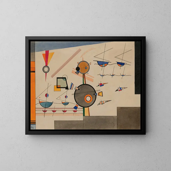 Flottement - Wassily Kandinsky — gerahmtes Bild an der Wand