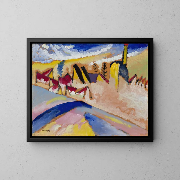 Studie für den Winter Nr. II - Wassily Kandinsky — gerahmtes Bild an der Wand
