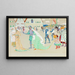 Der junge Paar - Wassily Kandinsky — gerahmtes Bild an der Wand