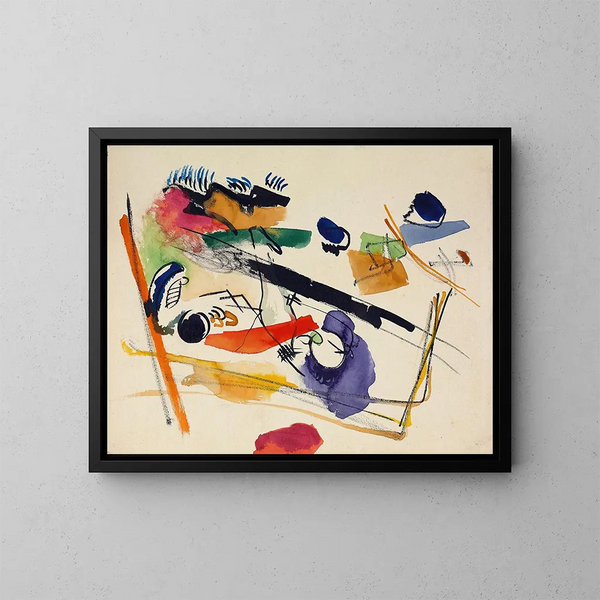 Ohne Titel - Wassily Kandinsky — gerahmtes Bild an der Wand