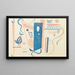 Ohne Titel des 20. Jahrhunderts - Wassily Kandinsky — gerahmtes Bild an der Wand