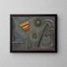Reliure blanche - Wassily Kandinsky — gerahmtes Bild an der Wand