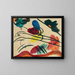 mit drei Reitern - Wassily Kandinsky — gerahmtes Bild an der Wand