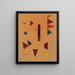 Dispersé - Wassily Kandinsky — gerahmtes Bild an der Wand