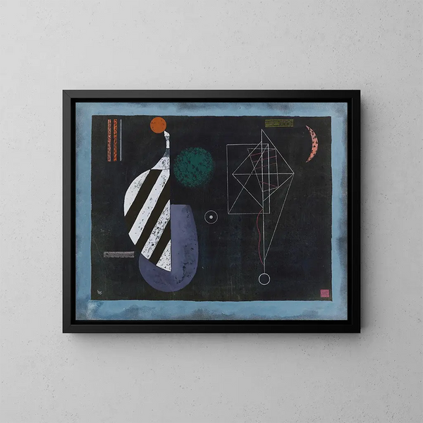 Allianz zu zweit - Wassily Kandinsky — gerahmtes Bild an der Wand