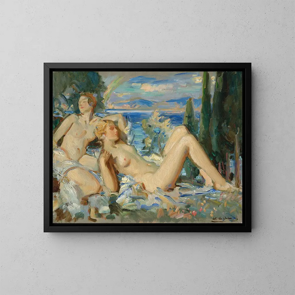 L'Arc-en-ciel - Wilfrid Gabriel de Glehn — gerahmtes Bild an der Wand
