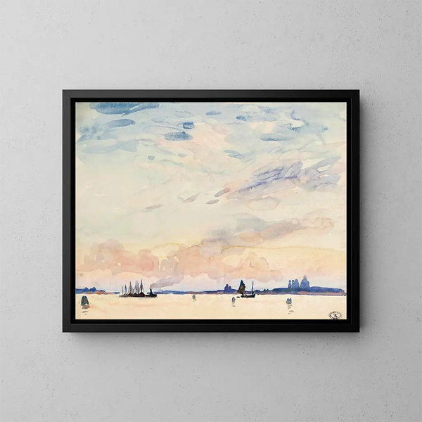 Die Lagune von Venedig - Wilfrid Gabriel de Glehn — gerahmtes Bild an der Wand