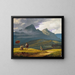 Landschaft mit Bergen - Wilhelm Bendz — gerahmtes Bild an der Wand