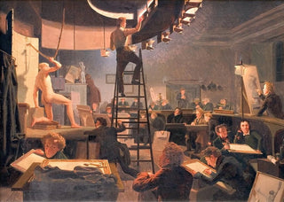 Wilhelm Bendz - The Life Class at the Royal Academy of Fine Arts.webp