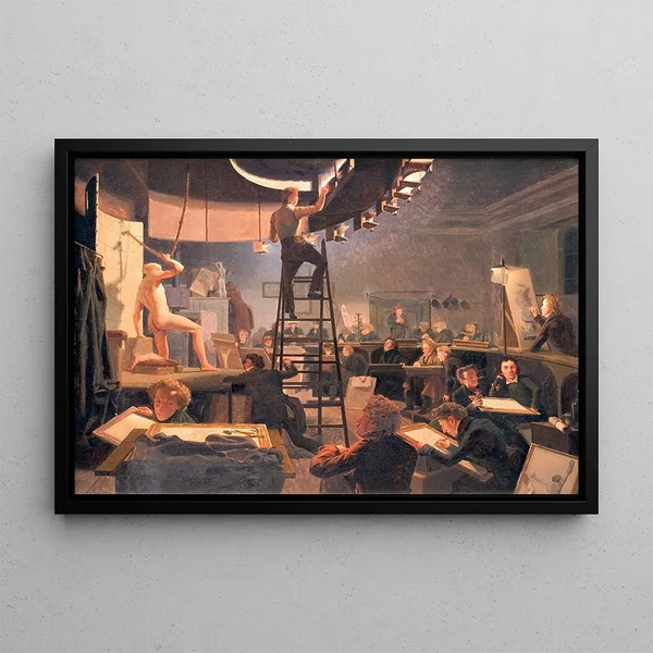 Wilhelm Bendz - The Life Class at the Royal Academy of Fine Arts.webp