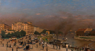 Wilhelm Bernatzik - Sommermorgen am Franz JosephsQuai.webp