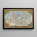 Deckenbild mit sitzenden Figuren auf Wolken - Wilhelm Cornelis Bauer — gerahmtes Bild an der Wand