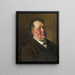 Portrait eines Besitzers aus Freiburg - Wilhelm Dürr — gerahmtes Bild an der Wand