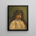Portrait einer jungen Mädchen - Wilhelm Friedenberg — gerahmtes Bild an der Wand