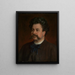 Portrait des Künstlers Albert Obermüller - Wilhelm Füssli — gerahmtes Bild an der Wand