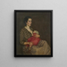 Mutter mit Kind - Wilhelm Haller — gerahmtes Bild an der Wand