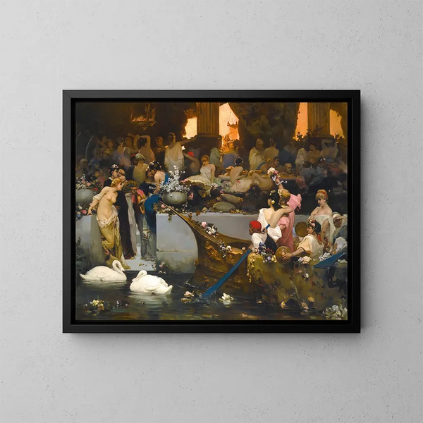 Orgie romaine - Wilhelm Kotarbinski — gerahmtes Bild an der Wand