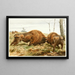 Der europäische Bison - Wilhelm Kuhnert — gerahmtes Bild an der Wand