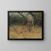Tiger in Beobachtung - Wilhelm Kuhnert — gerahmtes Bild an der Wand