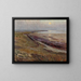 Leuchtender Mondaufgang auf der Insel Sylt - Wilhelm Ludwig Lehmann — gerahmtes Bild an der Wand