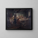 College politique, nach Akt I, Szene 2 von La Tinker politique von Ludvig Holberg - Wilhelm Marstrand — gerahmtes Bild an der Wand
