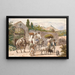 Bauern auf dem Weg nach Rom - Wilhelm Marstrand — gerahmtes Bild an der Wand