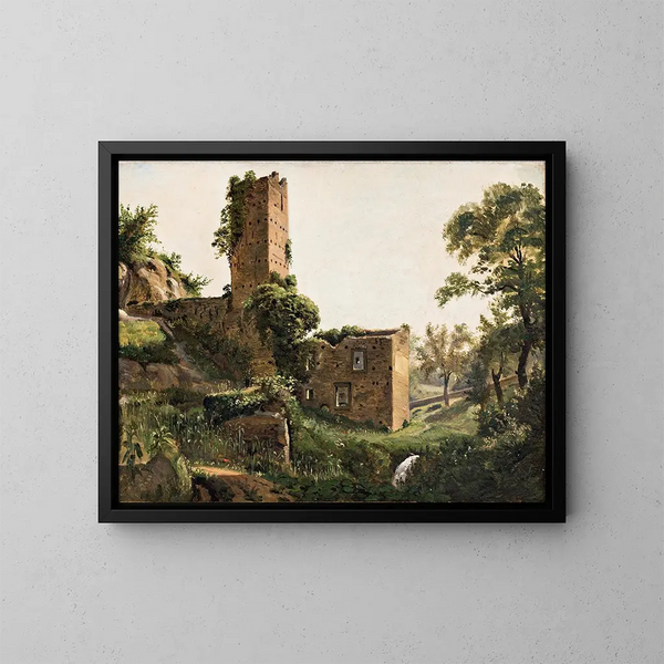 Landschaft mit Ruinen - Wilhelm Marstrand — gerahmtes Bild an der Wand