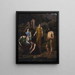 Nausicaa bringt die Kleider des gestrandeten Odysseus - Wilhelm Marstrand — gerahmtes Bild an der Wand