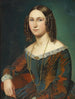 Portrait einer jungen Frau mit Schlangenlocken - Wilhelm Marstrand — Ansicht des Kunstwerks