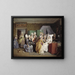 Szene aus dem Schlafzimmer der Geburt von Ludwig Holberg - Wilhelm Marstrand — gerahmtes Bild an der Wand